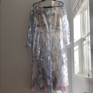 Marchesa floral dress